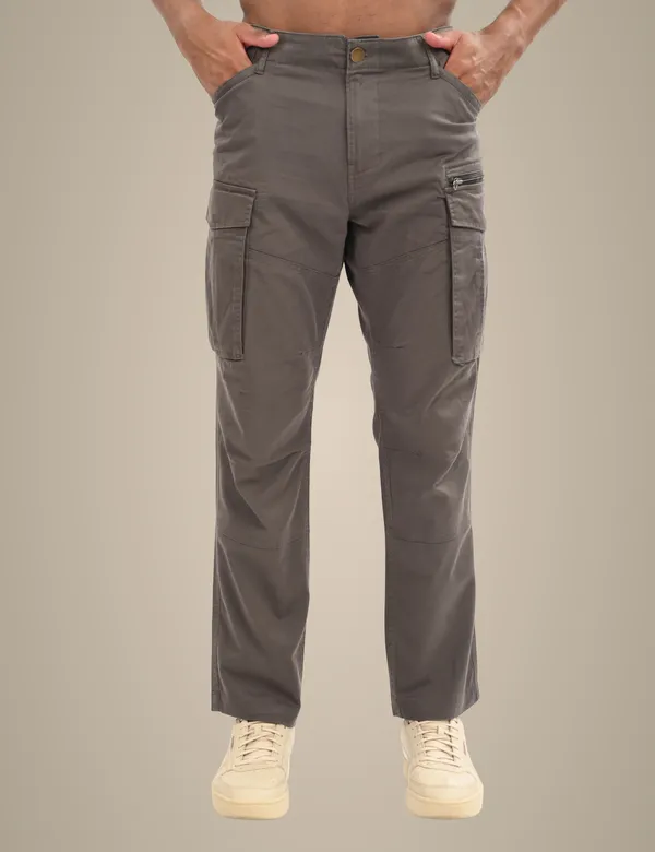 Grey_Premium_Cotton_Solid_Cargo_For_Men