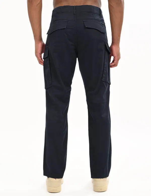 Dark_Blue_Premium_Cotton_Solid_Cargo_For_Men