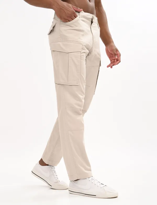 Beige_Premium_Cotton_Solid_Cargo_For_Men