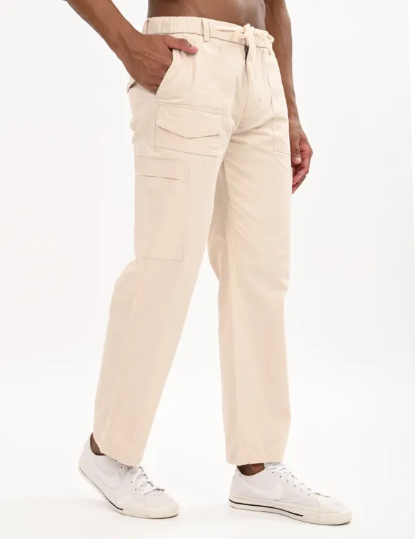 Beige_Premium_Cotton_Solid_Cargo_For_Men