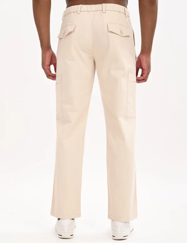 Beige_Premium_Cotton_Solid_Cargo_For_Men