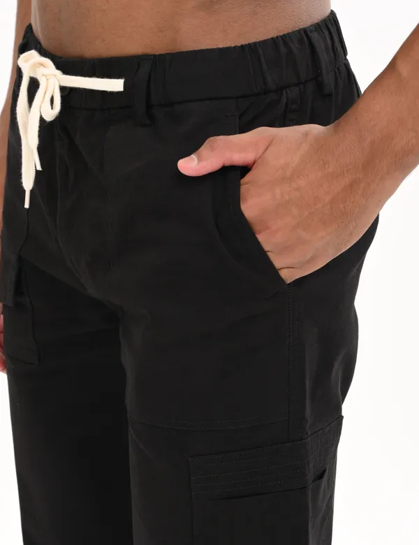 Black_Premium_Cotton_Solid_Cargo_For_Men