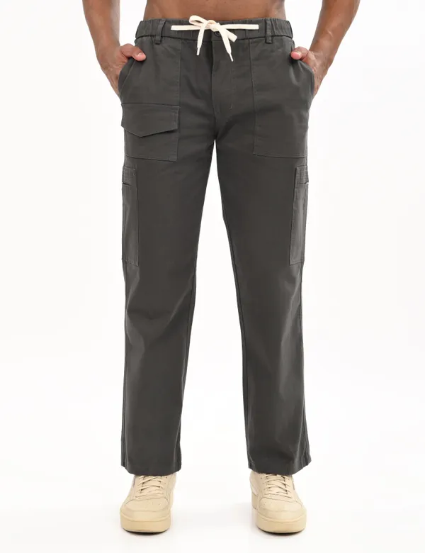 Grey_Premium_Cotton_Solid_Cargo_For_Men