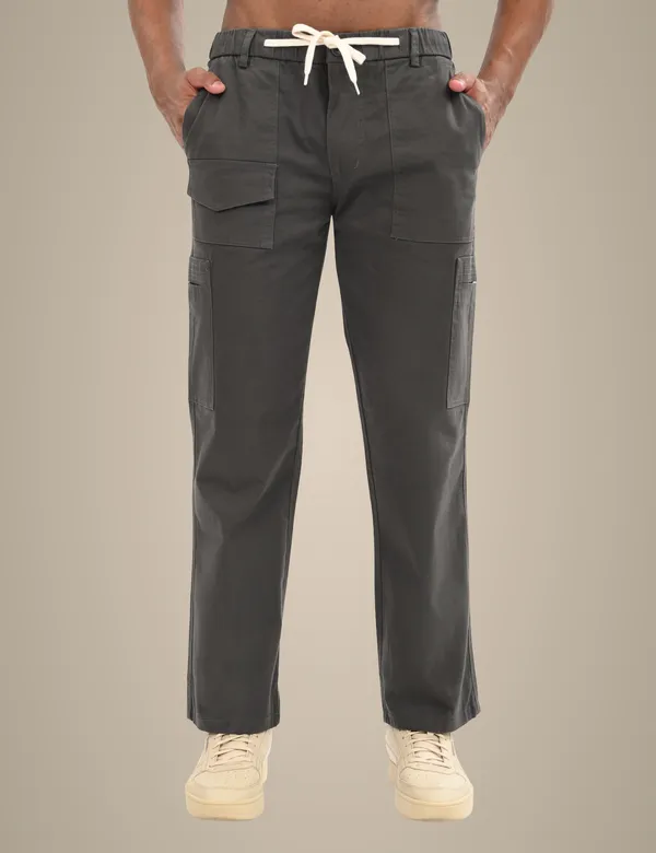 Grey_Premium_Cotton_Solid_Cargo_For_Men