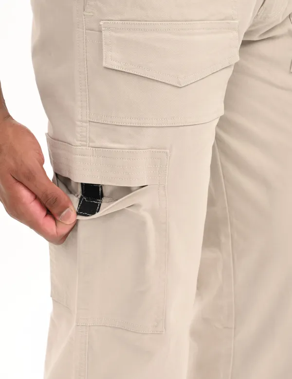 White_Premium_Cotton_Solid_Cargo_For_Men
