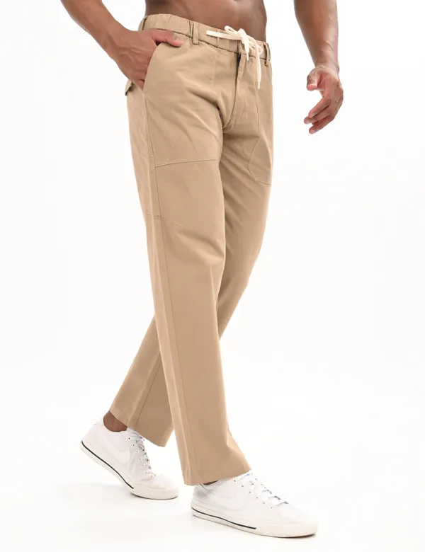 Beige_Premium_Cotton_Solid_Cargo_For_Men