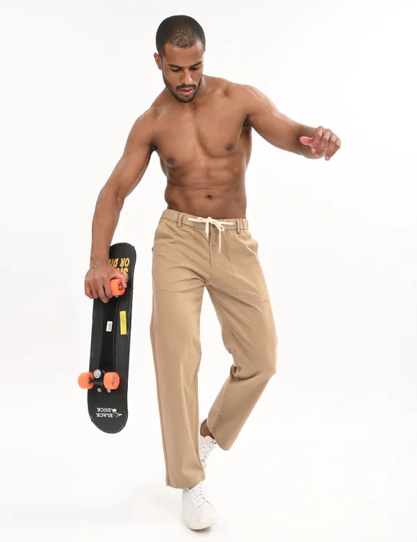 Beige_Premium_Cotton_Solid_Cargo_For_Men