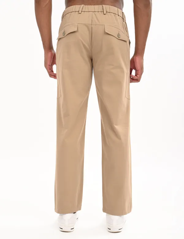 Beige_Premium_Cotton_Solid_Cargo_For_Men