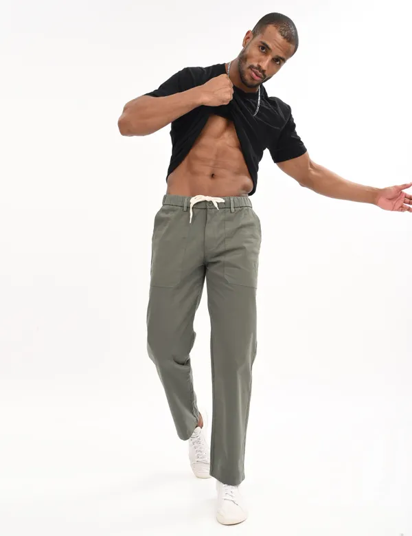Grey_Premium_Cotton_Solid_Cargo_For_Men