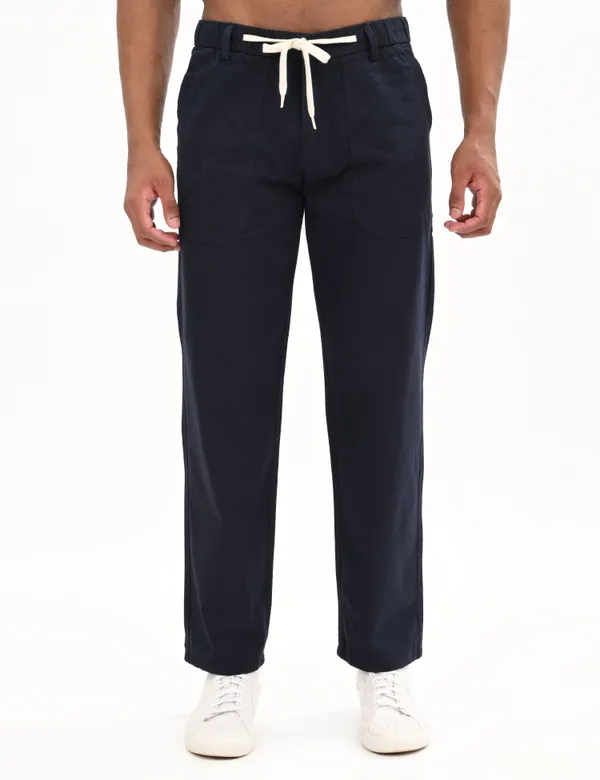 Dark_Blue_Premium_Cotton_Solid_Cargo_For_Men