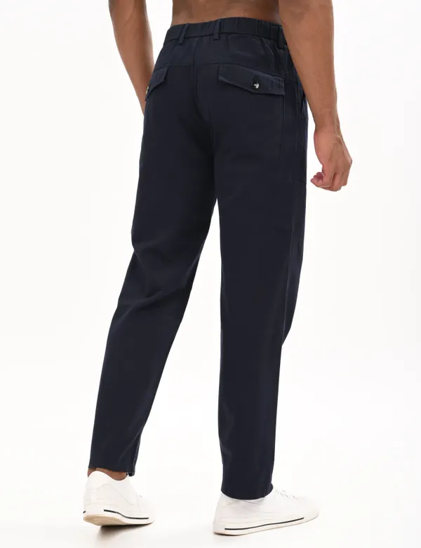 Dark_Blue_Premium_Cotton_Solid_Cargo_For_Men