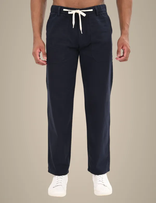 Dark_Blue_Premium_Cotton_Solid_Cargo_For_Men
