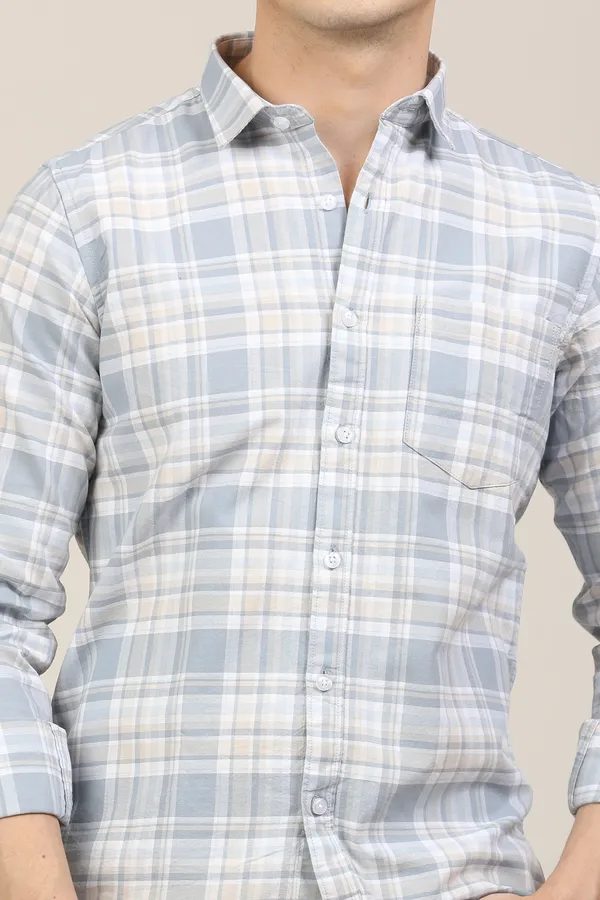 Light_Blue_Premium_Cotton_Blend_Checkered_Shirt_For_Men