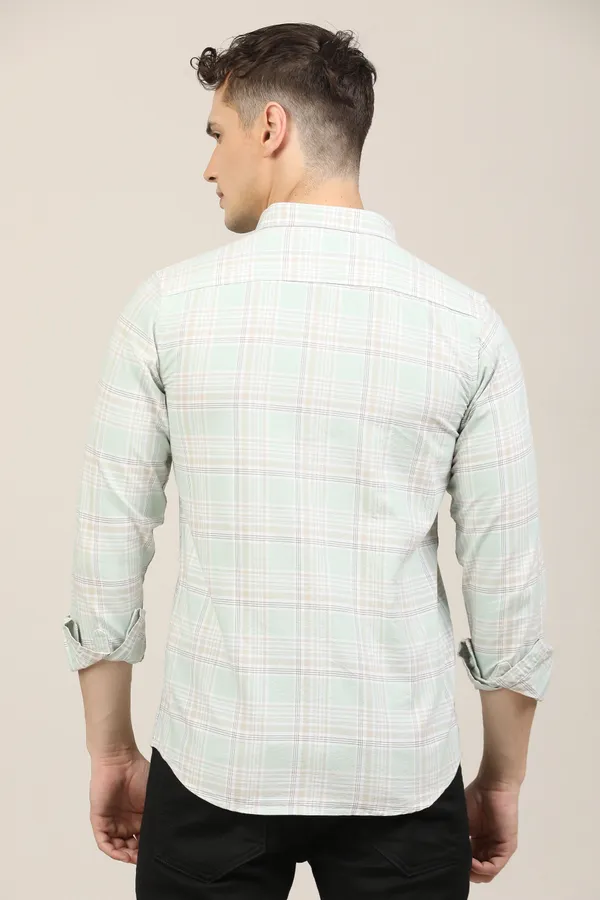 Light_Green_Premium_Cotton_Blend_Checkered_Shirt_For_Men