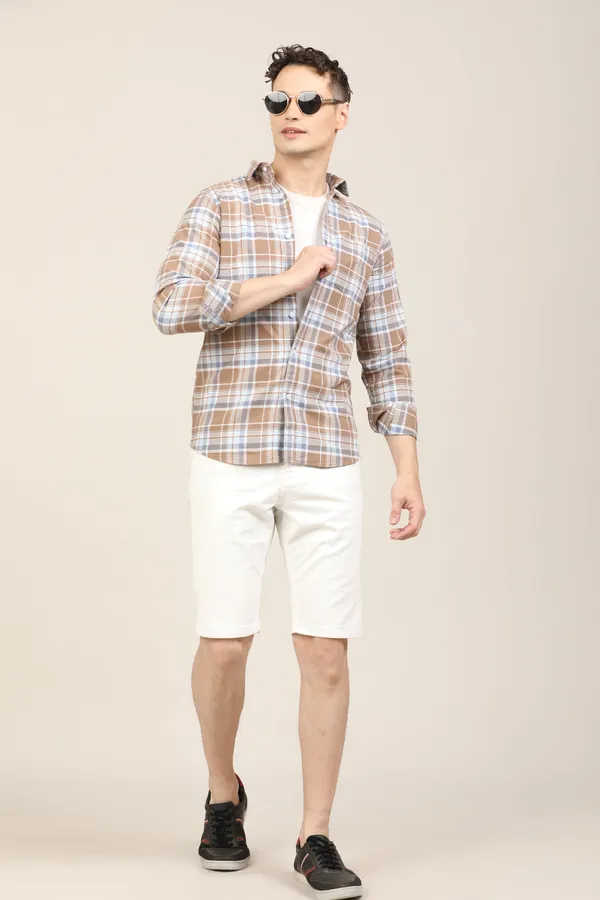 Multicolor_Premium_Cotton_Blend_Checkered_Shirt_For_Men
