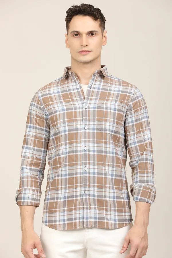 Multicolor_Premium_Cotton_Blend_Checkered_Shirt_For_Men