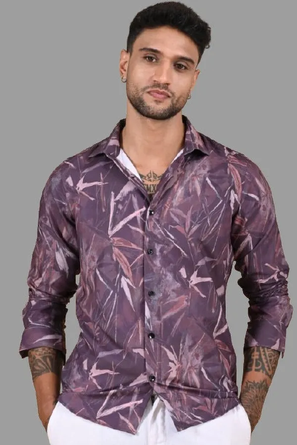 Purple_Premium_Satin_Printed_Shirt_For_Men