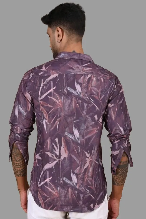 Purple_Premium_Satin_Printed_Shirt_For_Men