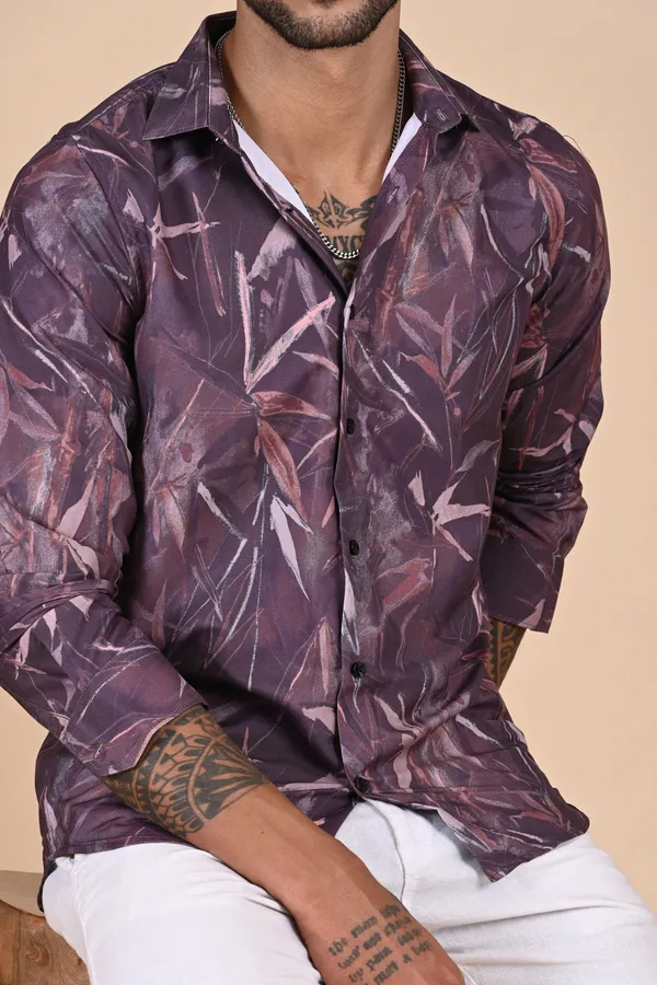 Purple_Premium_Satin_Printed_Shirt_For_Men