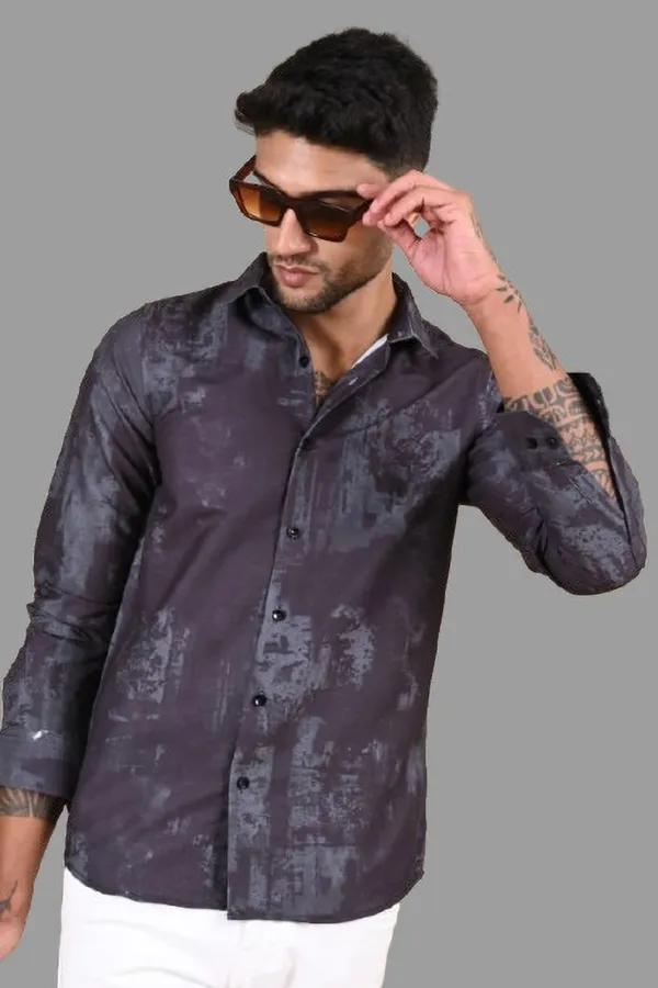 Grey_Premium_Satin_Printed_Shirt_For_Men