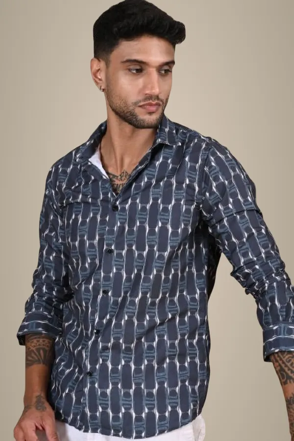 Grey_Premium_Satin_Printed_Shirt_For_Men