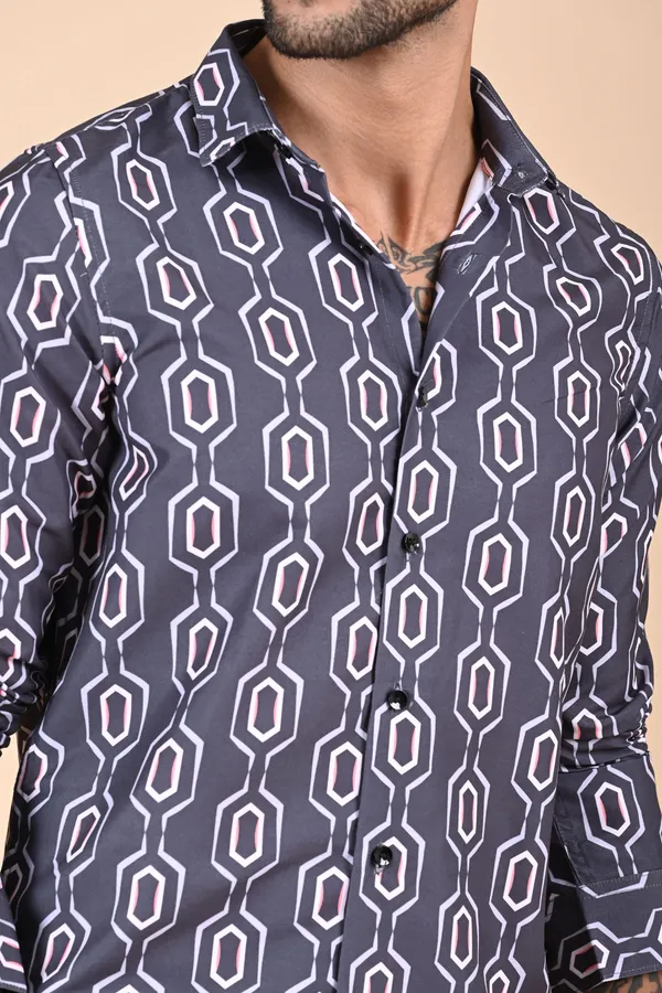 Grey_Premium_Satin_Printed_Shirt_For_Men