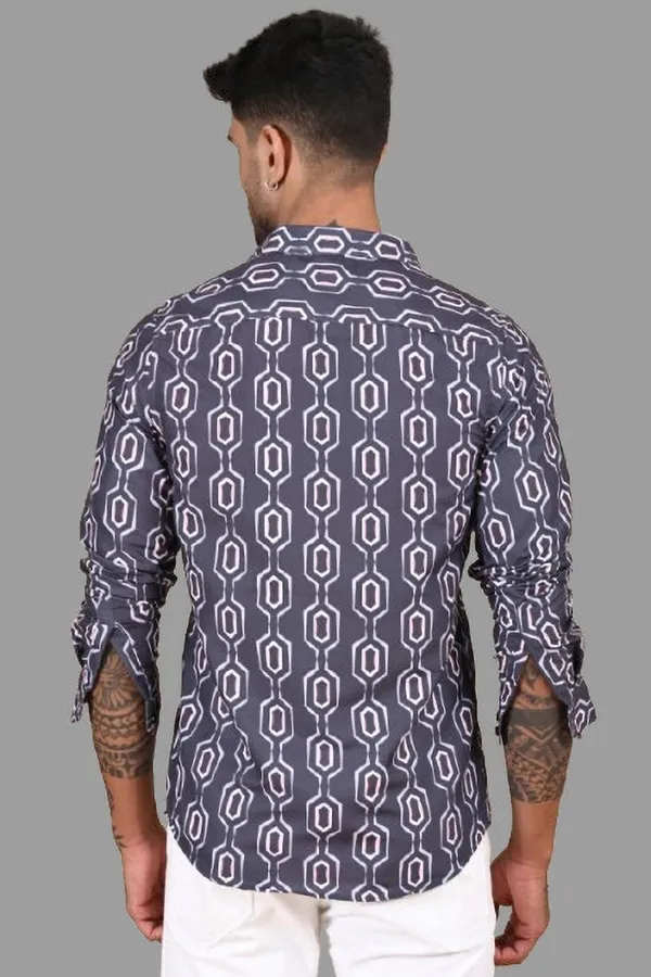 Grey_Premium_Satin_Printed_Shirt_For_Men