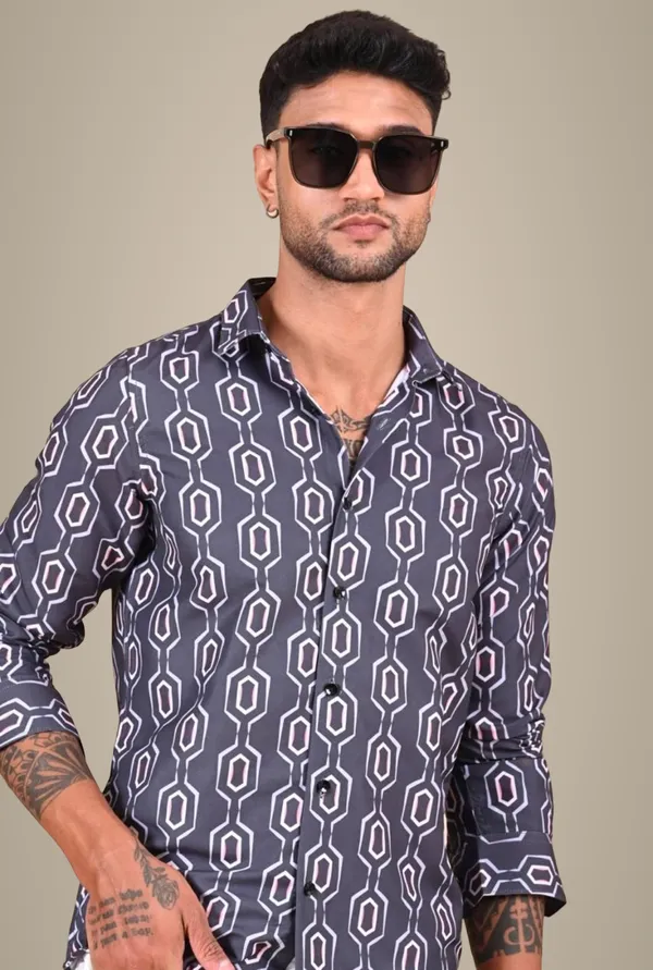 Grey_Premium_Satin_Printed_Shirt_For_Men