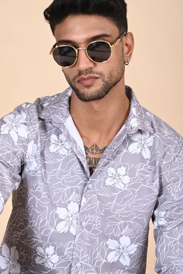 Grey_Premium_Satin_Printed_Shirt_For_Men