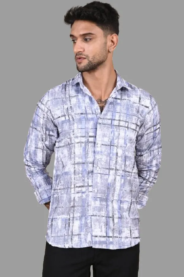 Dark_Blue_Premium_Satin_Printed_Shirt_For_Men