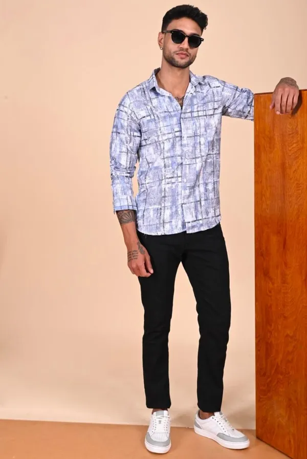 Dark_Blue_Premium_Satin_Printed_Shirt_For_Men