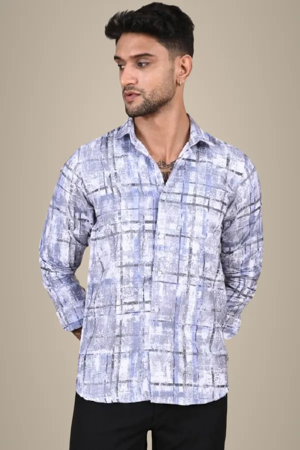 Dark_Blue_Premium_Satin_Printed_Shirt_For_Men