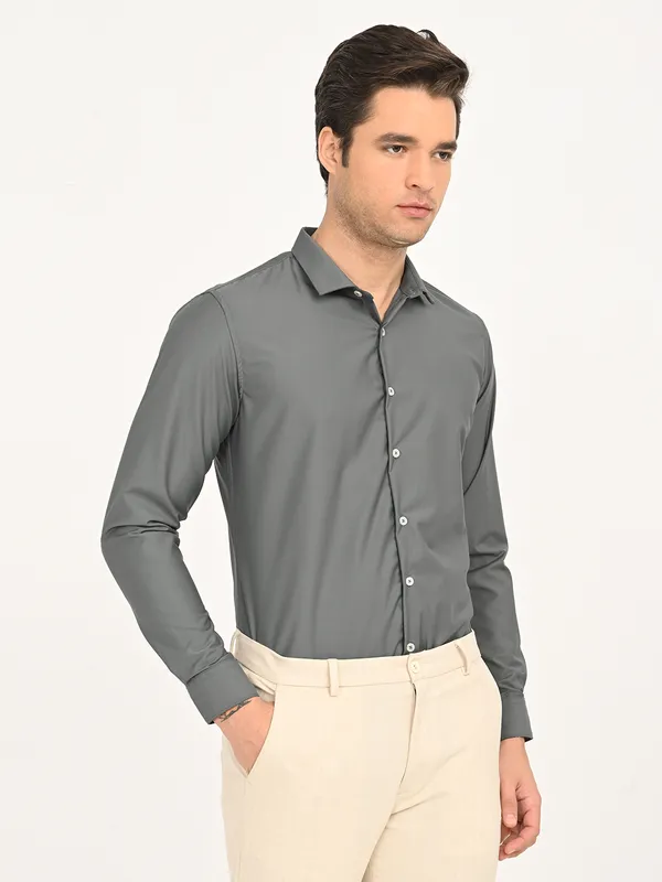 Premium_Cotton_Blend_Solid__Shirt_For_Men