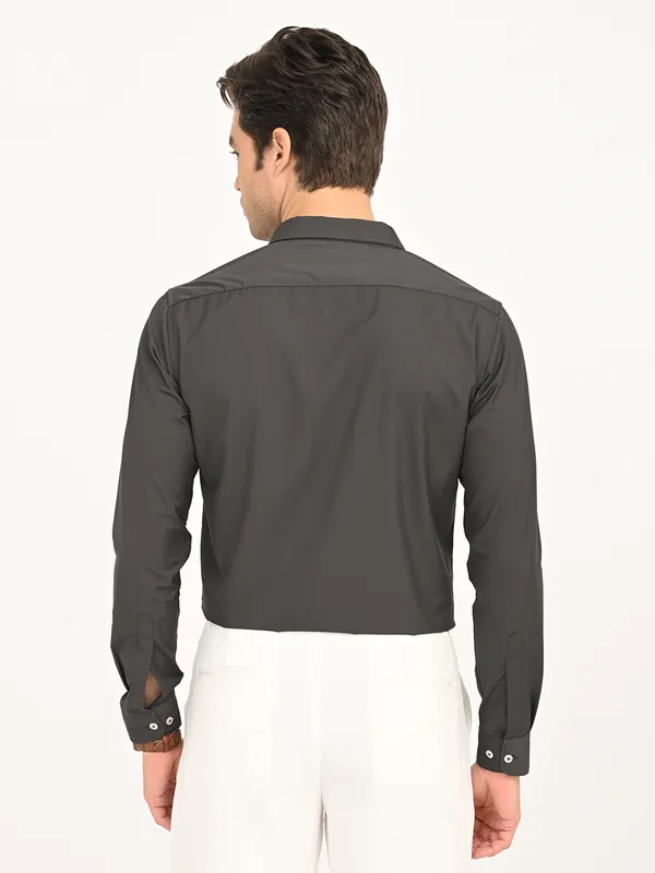 Premium_Cotton_Blend_Solid__Shirt_For_Men