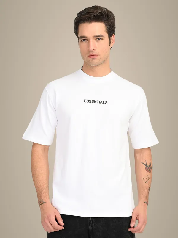 White_Premium_Pure_Cotton_Solid_T-Shirt_For_Men