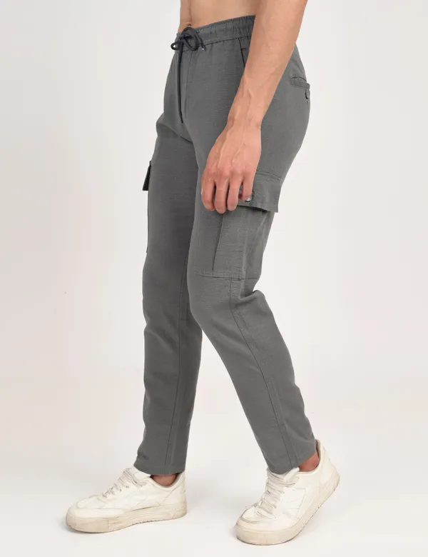 Grey_Premium_Linen_Solid_Cargo_For_Men