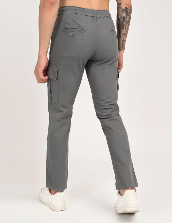Grey_Premium_Linen_Solid_Cargo_For_Men