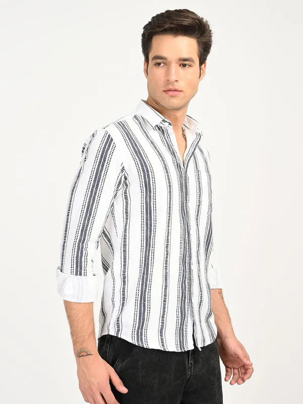 Blue_Premium_Pure_Cotton_Printed_Shirt_For_Men