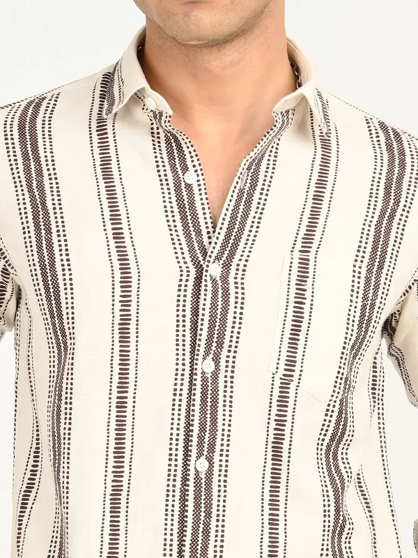 Brown_Premium_Pure_Cotton_Printed_Shirt_For_Men