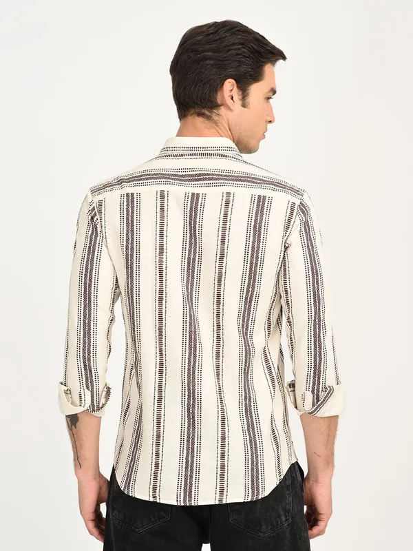 Brown_Premium_Pure_Cotton_Printed_Shirt_For_Men