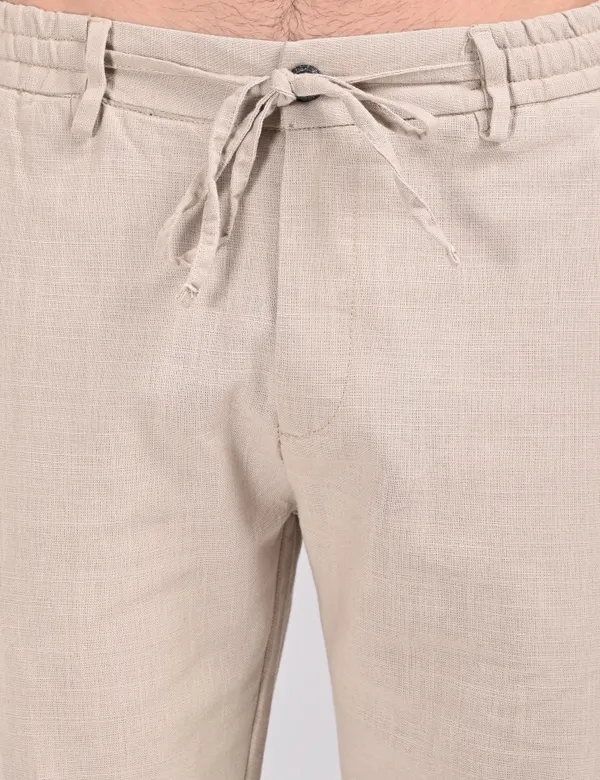 Beige_Premium_Linen_Blend_Solid_Joggers_For_Men