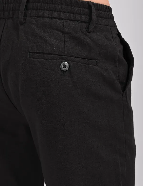 Black_Premium_Linen_Blend_Solid_Joggers_For_Men