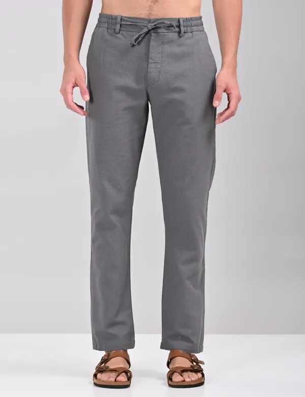 Grey_Premium_Linen_Blend_Solid_Joggers_For_Men