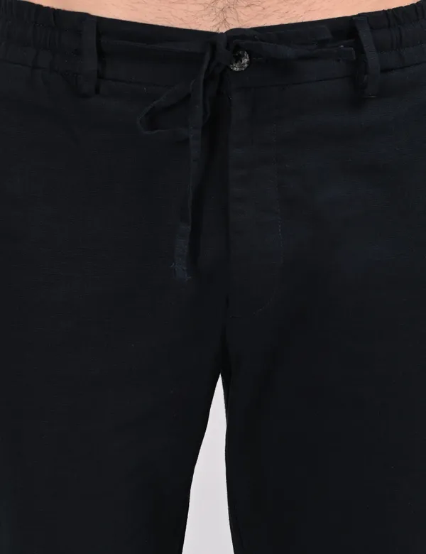 Dark_Blue_Premium_Linen_Blend_Solid_Joggers_For_Men