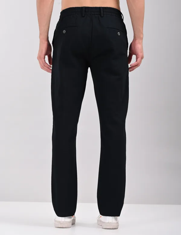 Dark_Blue_Premium_Linen_Blend_Solid_Joggers_For_Men