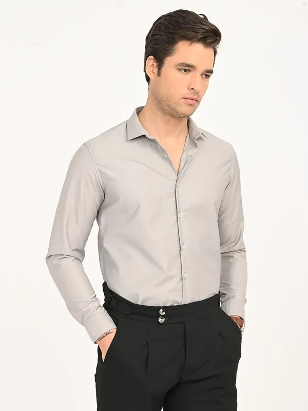 Premium_Cotton_Blend_Solid__Shirt_For_Men