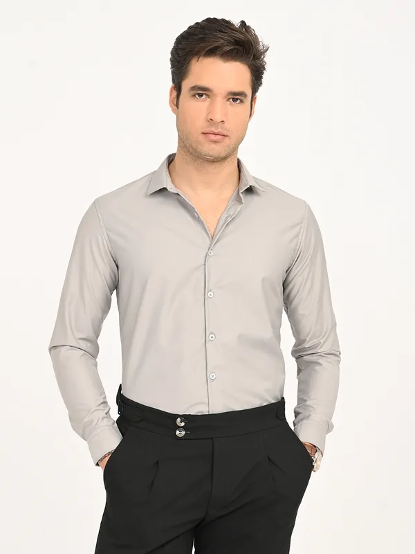 Premium_Cotton_Blend_Solid__Shirt_For_Men