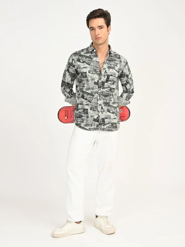 Black_Premium_Pure_Cotton_Printed_Shirt_For_Men