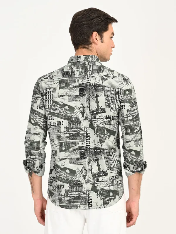 Black_Premium_Pure_Cotton_Printed_Shirt_For_Men