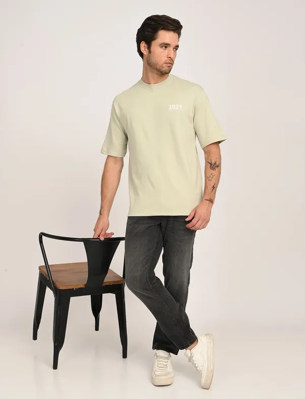 Cream__Premium_Pure_Cotton_Solid_T-Shirt_For_Men